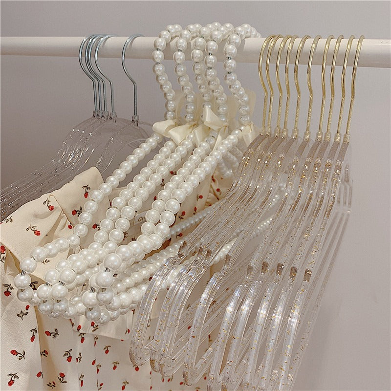 at Home 50-Pack Pearl White Velvet Suit Hangers