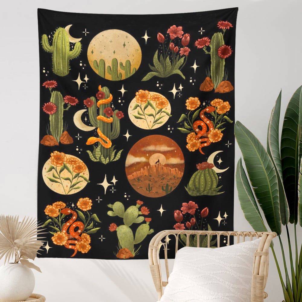 plant aesthetic tapestry roomtery