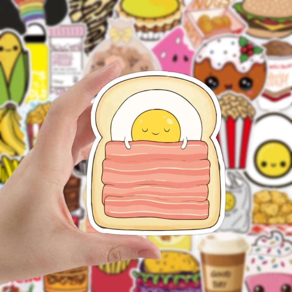 junk food sticker pack roomtery