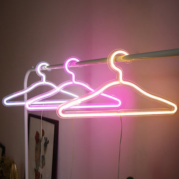 aesthetic room decor neon acrylic dress hanger roomtery