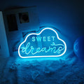 room aesthetic sweet dreams cloud neon sign roomtery