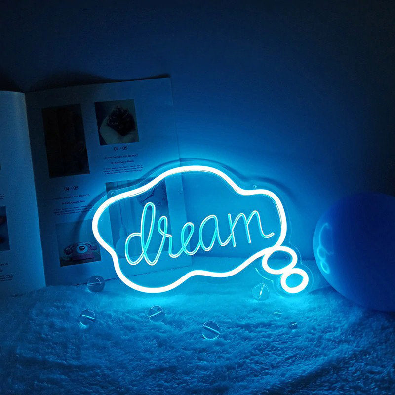 aesthetic room dream cloud neon sign roomtery