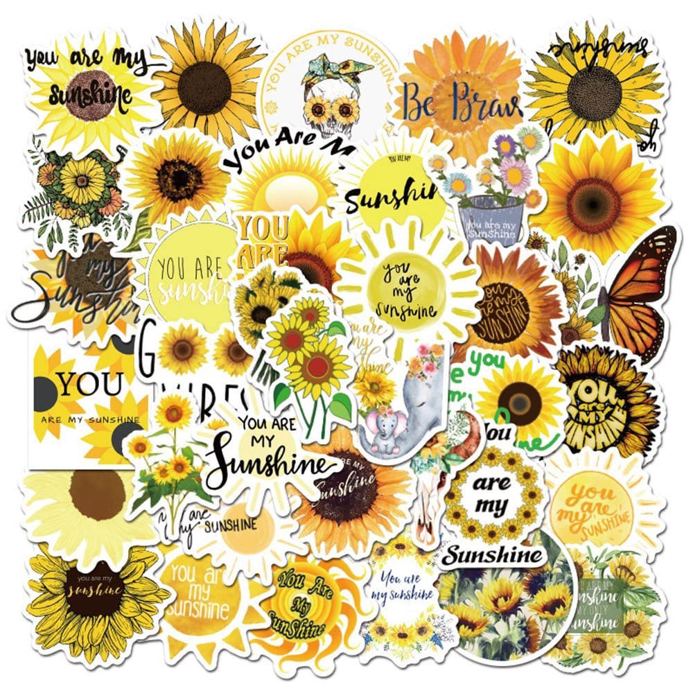 sunflower sticker pack roomtery