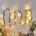 rose flower vine string lights aesthetic wall garland room decor roomtery