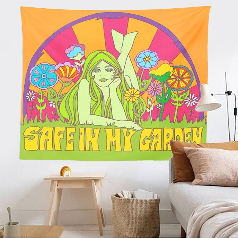 Safe In My Garden Tapestry Shop Online on roomtery