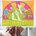 girl lying in flowers indie room aesthetic bright  colorful tapestry roomtery