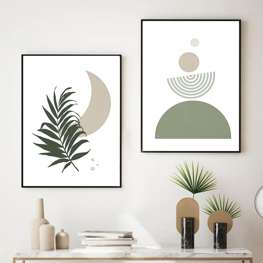 sage green matisse gallery wall art aesthetic canvas posters roomtery