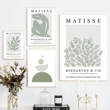 Matisse Sage Green Canvas Posters
