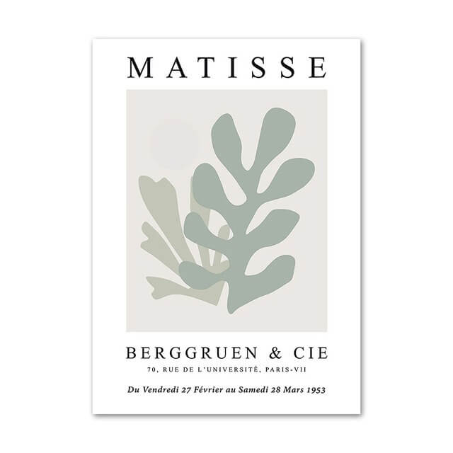 sage green matisse gallery wall art aesthetic canvas posters roomtery