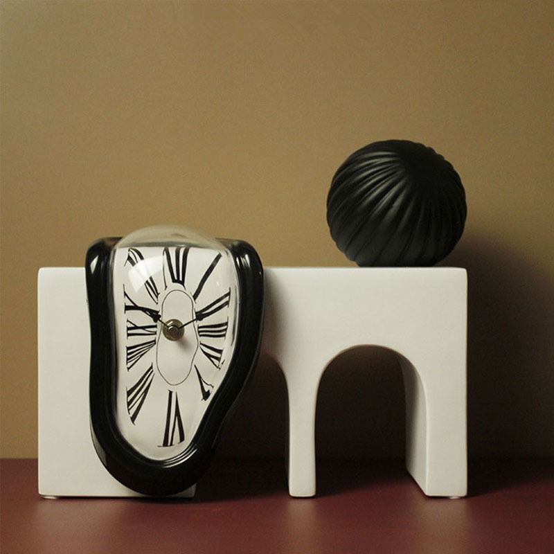 dali art melting clock aesthetic desk decor roomtery