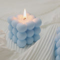 bubble cube aesthetic candle pastel scented candle room accents roomtery