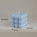 bubble cube aesthetic candle pastel scented candle room accents roomtery