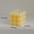 bubble cube aesthetic candle pastel scented candle room accents roomtery