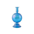 sky deep sea blue glass candle holder decor set aesthetic candleholder roomtery