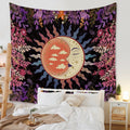 sleeping moon aesthetic tapestry wall hanging decor roomtery
