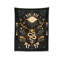 snake and mushrooms witchcore aesthetic wall hanging decor roomtery