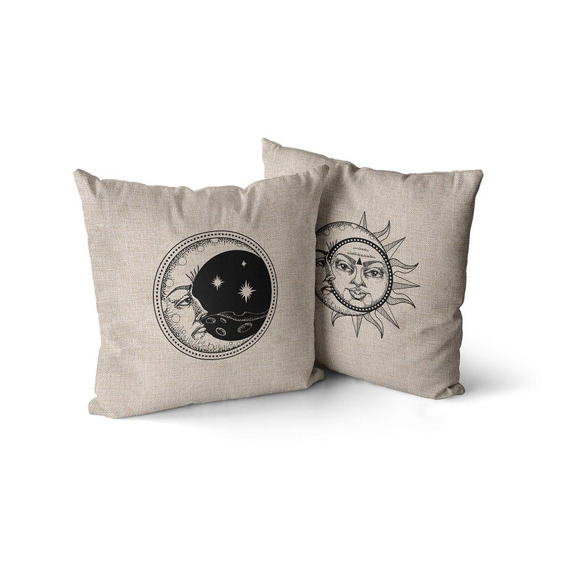 astrologycal aesthetic sun moon pillowcases cushion covers roomtery