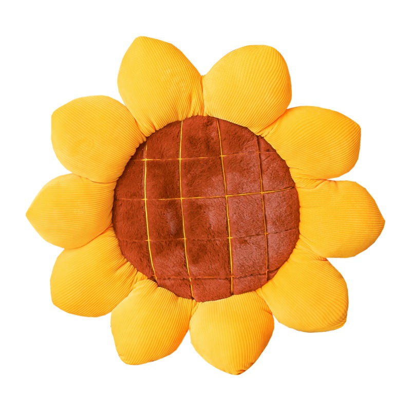 sunflower plush throw pillow bed cushion aesthetic decor roomtery