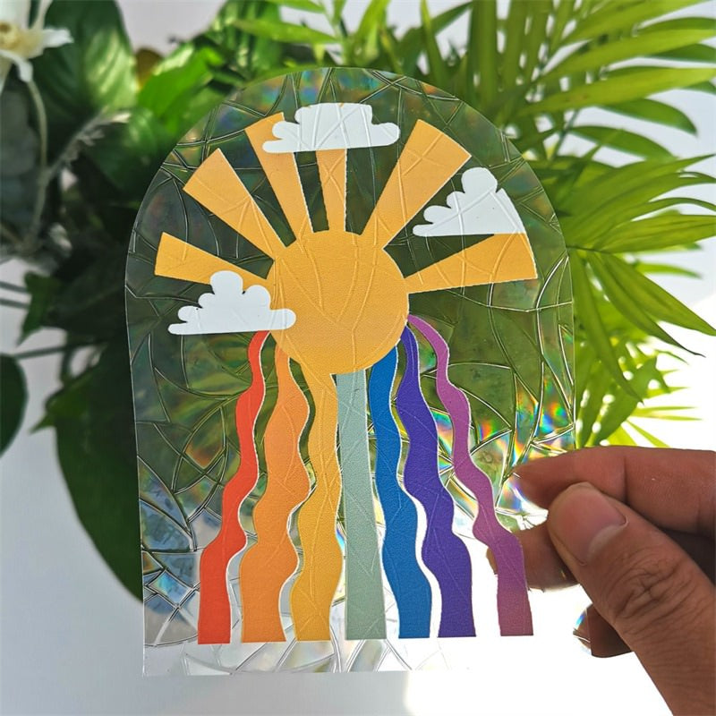 rainbow ambient sunlight sun catcher sticker roomtery