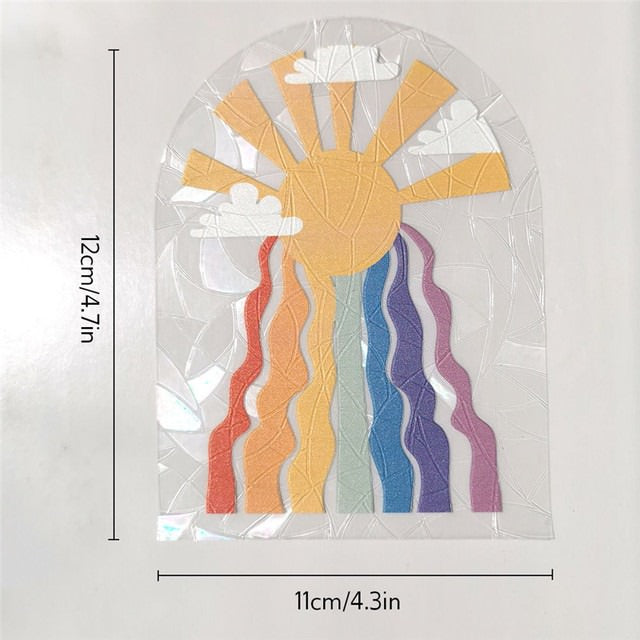 rainbow ambient sunlight sun catcher sticker roomtery