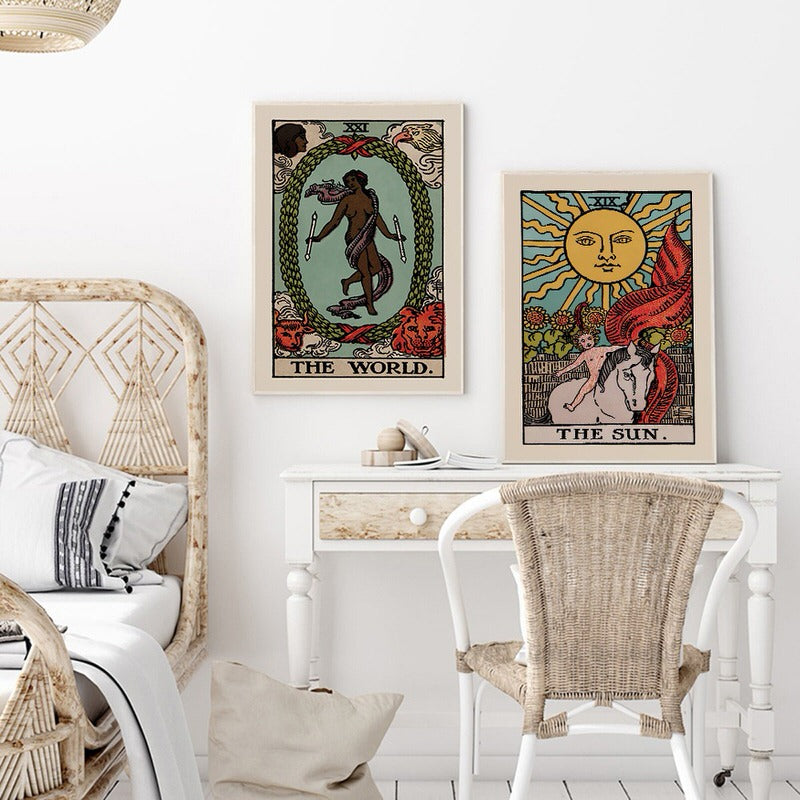 tarot cards witch room aesthetic canvas all art prints aesthetic posters roomtery