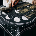 tarot cards table cloth moon phases aesthetic wall hanging tapestry altar cloth roomtery