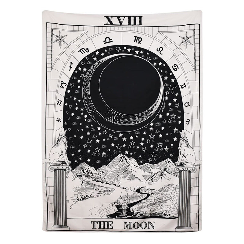 the moon tarot tapestry