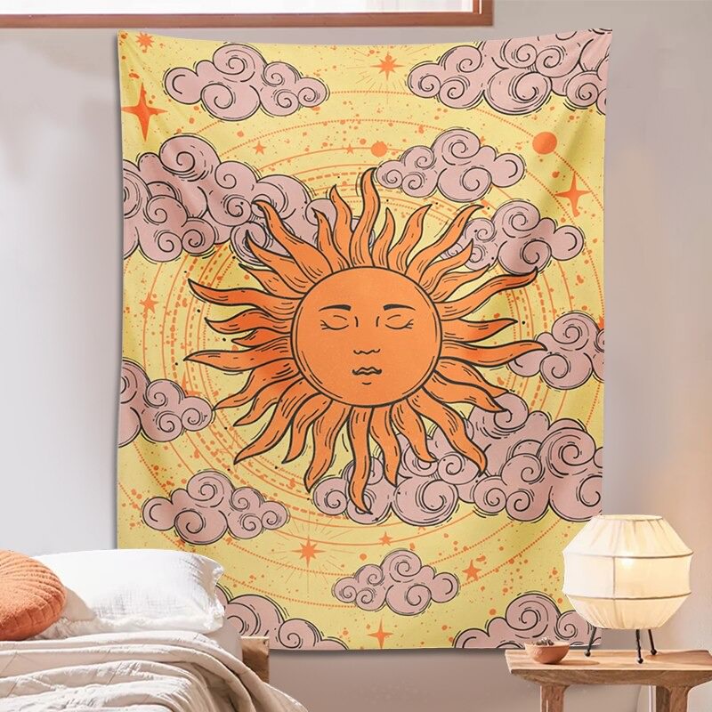 The Sleeping Sun Tapestry Shop Online on roomtery