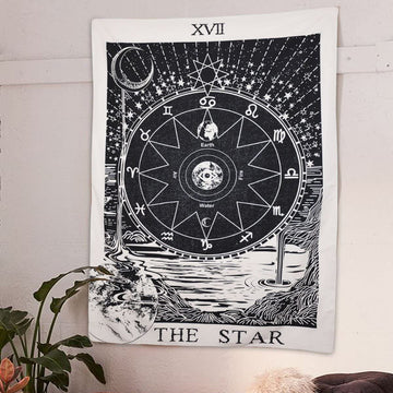 the star tarot aesthetic tapestry roomtery