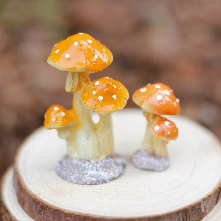 tiny mushroom figurine cottagecore aesthetic room decor roomtery