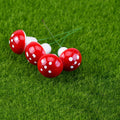 tiny little aesthetic red mushrooms figures for diy fairy gardens roomtery