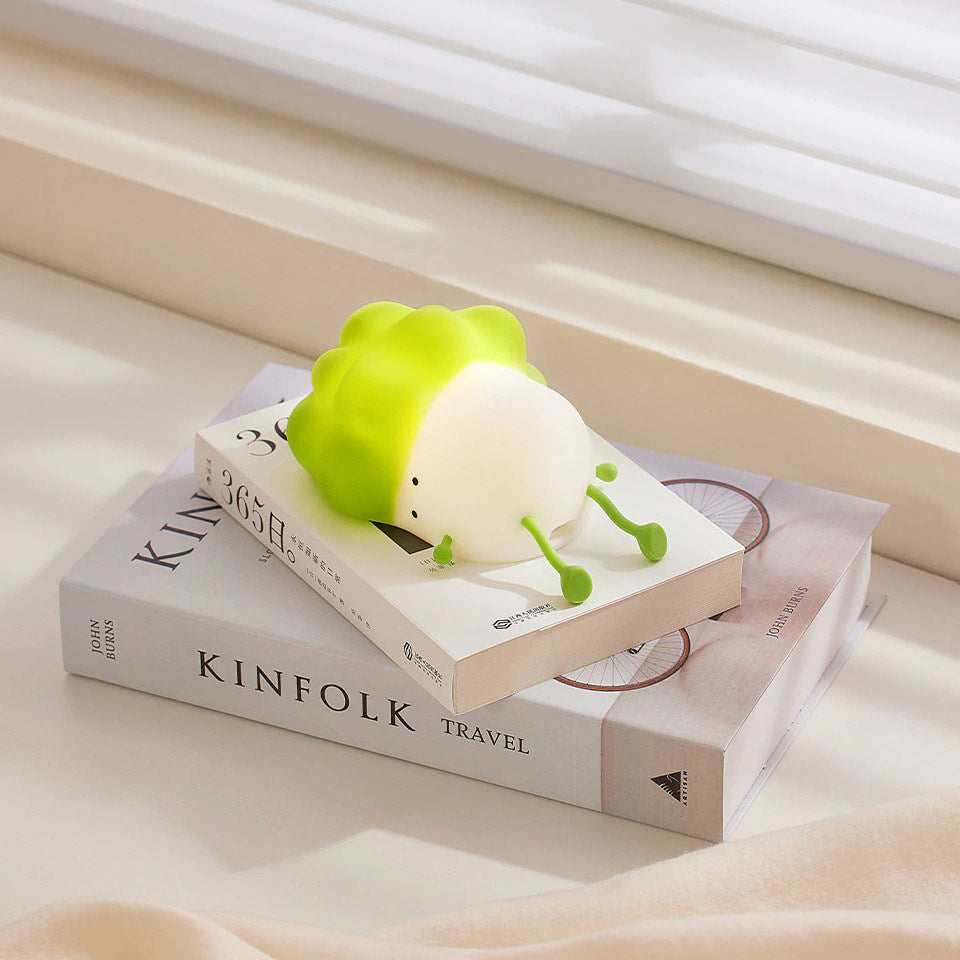 Rechargeable Night Light Battery Powered Lamp Baby Bedside Table Bedroom Night Lamp Broccoli Child Nightlight USB roomtery