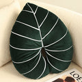 soft plush tropic leaf shaped pillow throw cushion roomtery