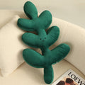 soft plush tropic leaf shaped pillow throw cushion roomtery