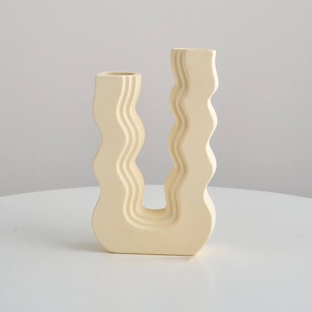 pastel wavy u shaped vase danish pastel aesthetic decor roomtery