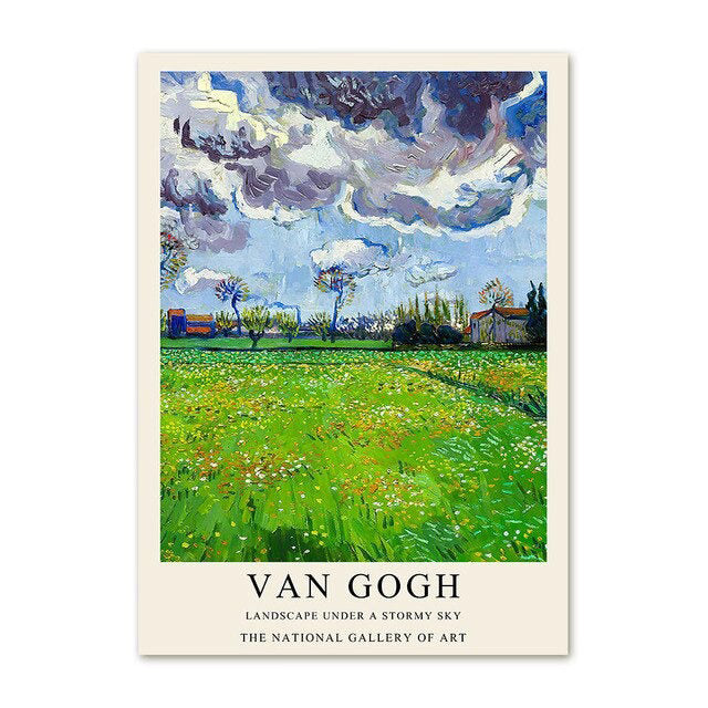 van gogh oil paint art gallery wall canvas posters roomtery