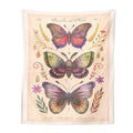 vintage butterflies cottagecore aesthetic wall decor tapestry wall art print roomtery