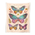 vintage butterflies cottagecore aesthetic wall decor tapestry wall art print roomtery