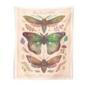 vintage butterflies cottagecore aesthetic wall decor tapestry wall art print roomtery