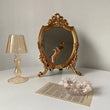Antique Golden Carved Table Mirror