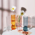vintage retro aesthetic striped tower glass vase roomtery
