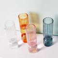 vintage retro aesthetic striped tower glass vase roomtery
