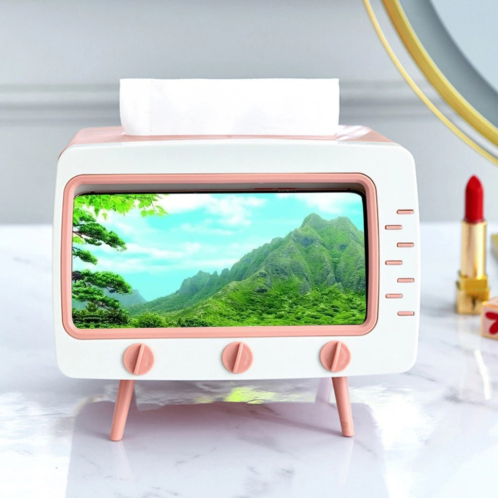 vintage japanese tv table tissue holder phone holder kawaii aesthetic room decor roomtery