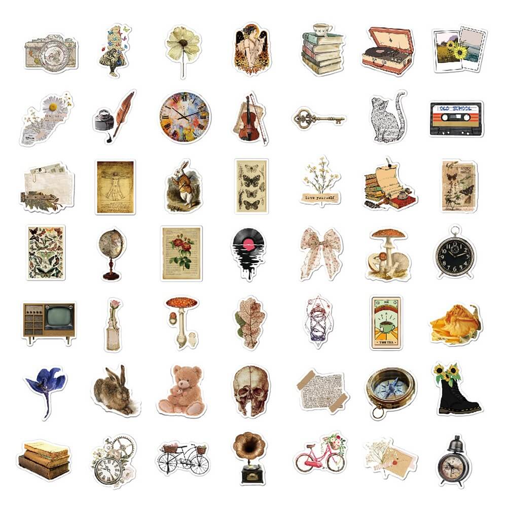 cottagecore aesthetic vintage stickers roomtery