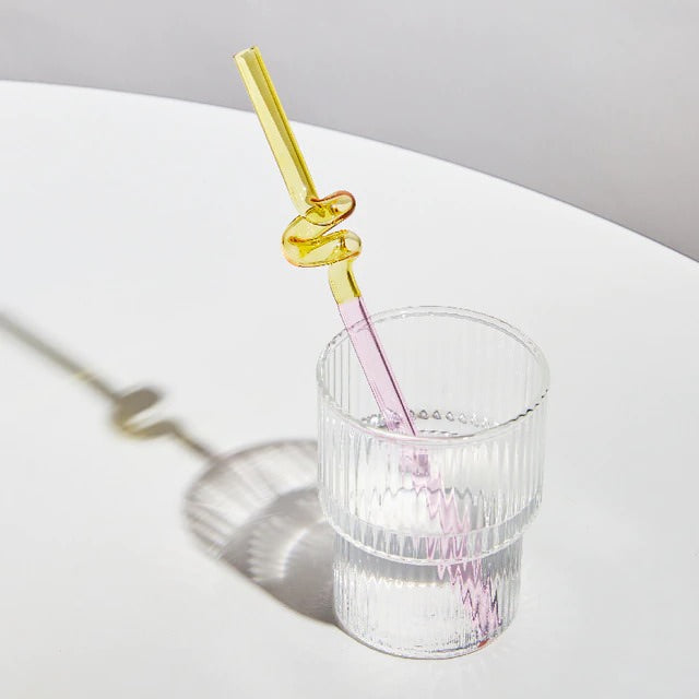 wavy pastel glass straws danish pastel aesthetic decor roomtery