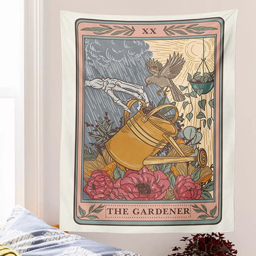 The Gardener Witchy Tarot Tapestry