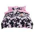 y2k aesthetic bedding black white and pink stars roomtery