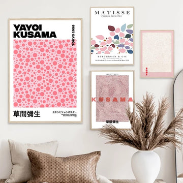 Japanese Pink Selection Canvas Posters