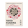 kusama art red black dots gallery wall canvas wall art aesthetic posters roomtery