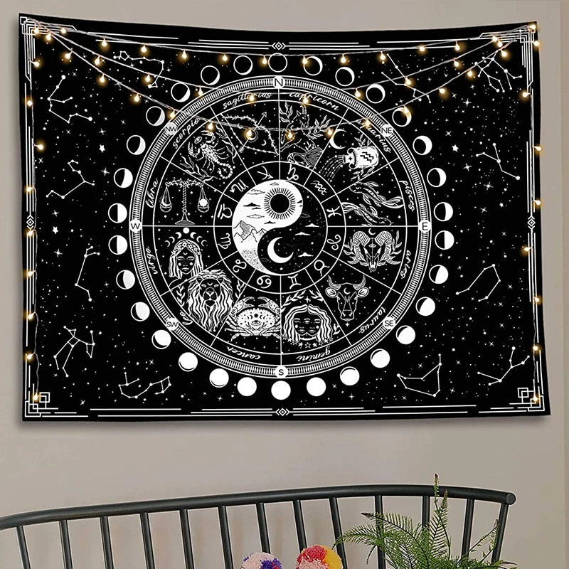 Yin yang best sale wall tapestry